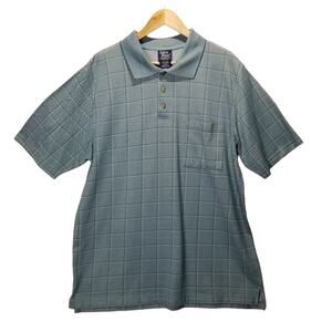 Men's John Blair Polo Shirt Short Sleeve Size Large